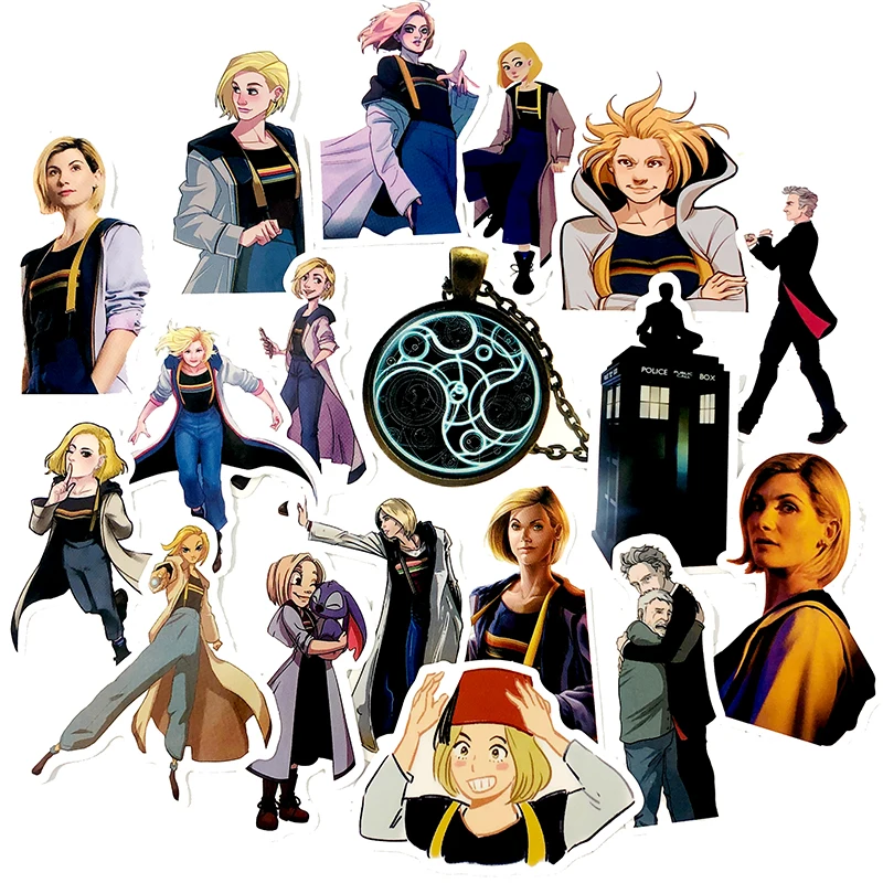 50 шт. Классическая пленка серии Mystery Doctor стикер для портативной компьютерной игрушки СКЕЙТБОРД гитара мотоцикл чемодан