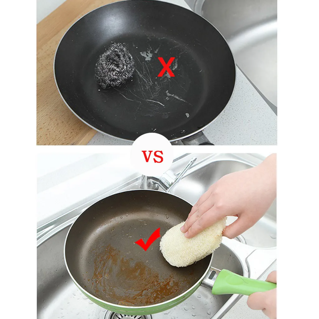 Натуральная мочалка Luffa, щетка из сверхтонкого волокна, кухонная губка, мочалка, Чистящая салфетка, мочалка, Бытовые аксессуары