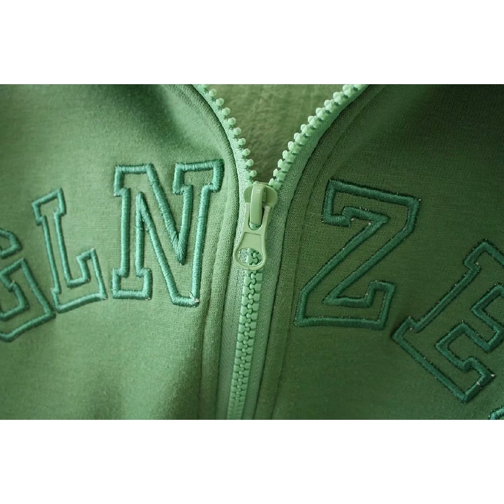 Plus Size Women's Letter Embroidery Hoodies Long Sleeved Velvet Winter Sports Wear Casual Outwear hoodie winter jacket women