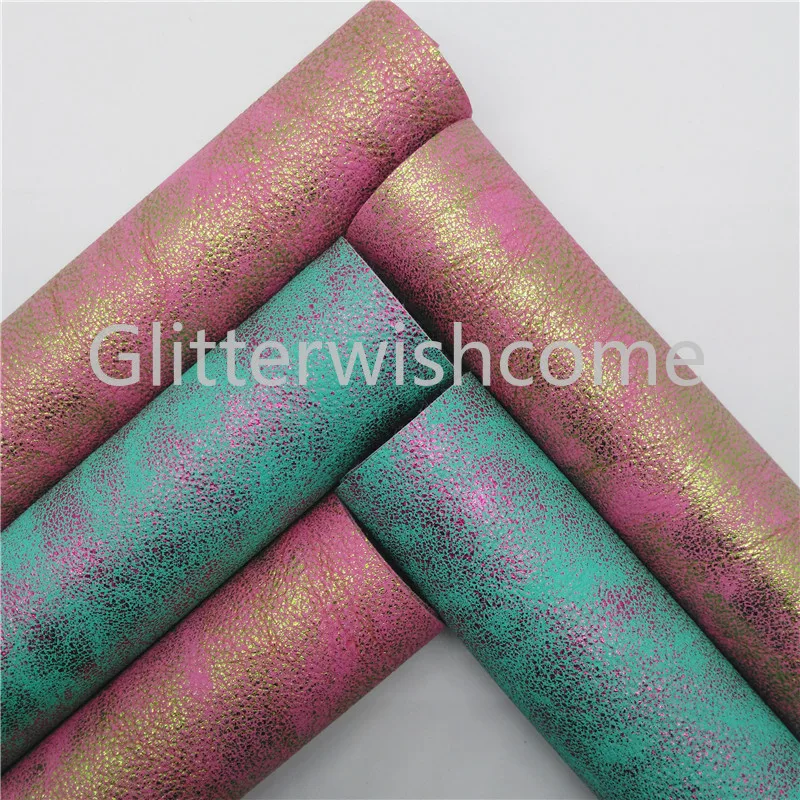Glitterwishcome 21X29 см A4 размер винил для бантов винтажная искусственная кожа ткань, синтетическая кожа листы для бантов, GM414B