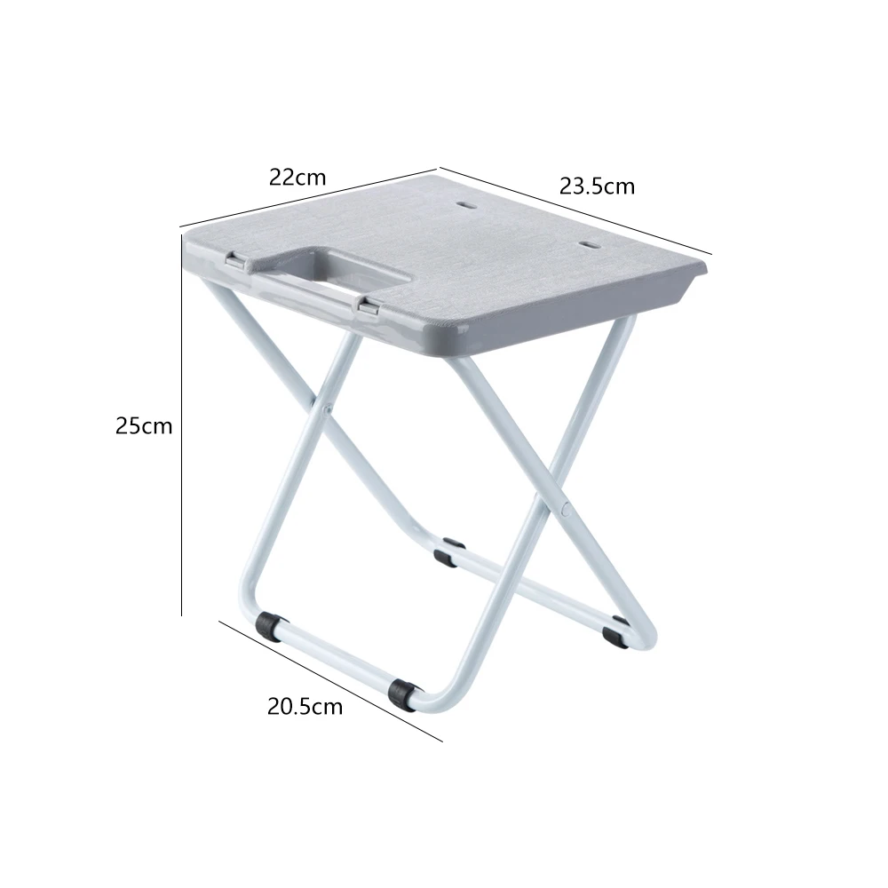 Home Kitchen Indoor Multifunctional Portable Folding Comfortable Stool Space Saving Plastic Bath Shower Chair Easy Storage Tools