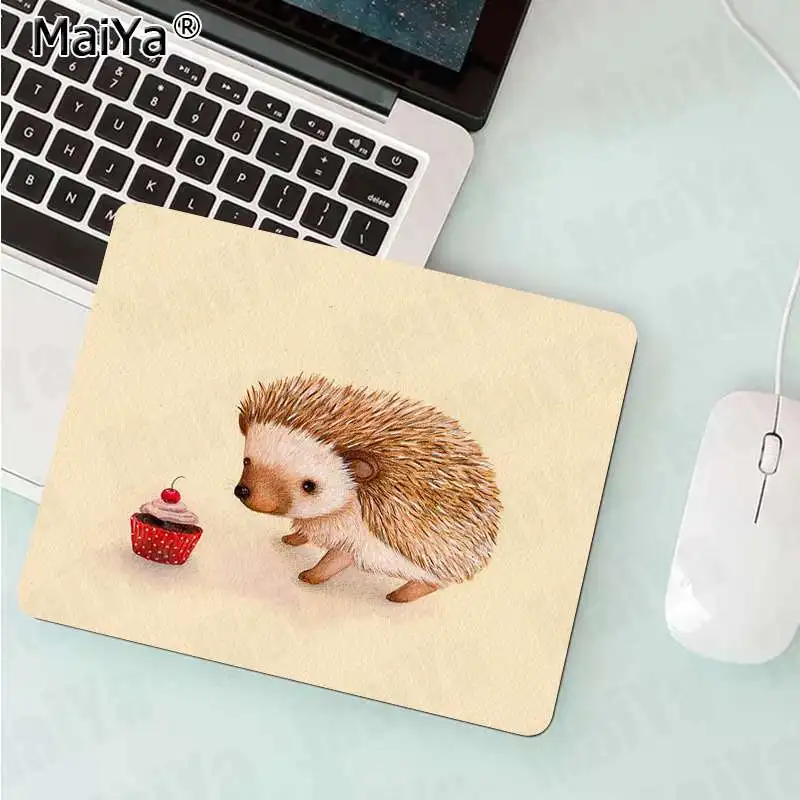 MaiYa Love Cute Pretty Hedgehogs высокоскоростной коврик для мыши резиновый компьютерный игровой коврик для мыши - Цвет: No Lock Edge25x29cm