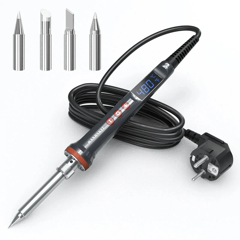 gas welding machine HANDSKIT-927 100/200W 220V/110V Soldering Iron Automatic Sleep Thermal Control Soldering Iron Tin Wire Stand Welding Tools Four hot air soldering Welding Equipment