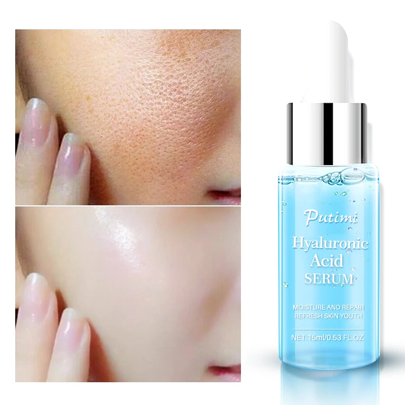 

15ml Hyaluronic Acid Face Serum Moisturizing Shrink Pores Repair Face Anti-Aging Whitening Firming Essence Skin Cream NEW TSLM1