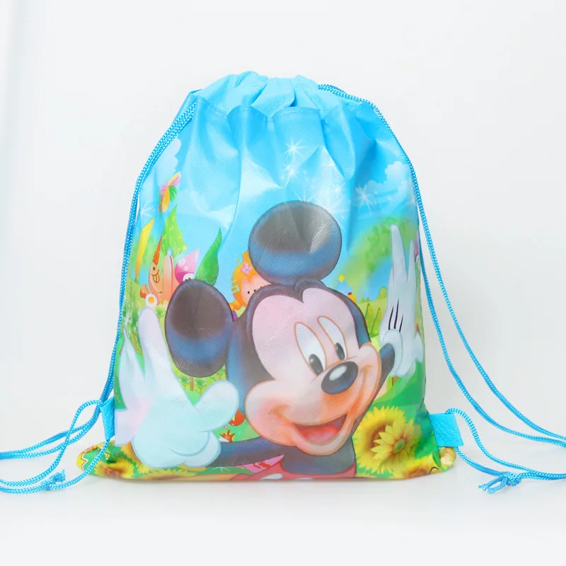 Mickey 1 шт., детский школьный рюкзак с рисунком Минни/Микки/принцессы/Марио/Человека-паука, вечерние подарочные сумки с единорогом - Цвет: Mickey