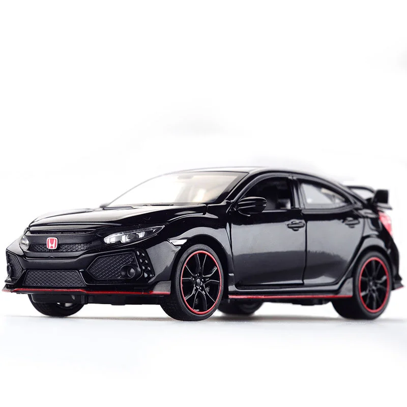 Литая модель автомобиля Honda Civic Тип R 1/32 имитация из металлического сплава с