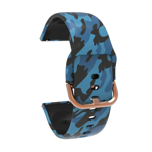 Camouflage blue 20 мм силиконовый ремешок для samsung Galaxy 42 мм спортивный ремешок для активных часов с цветочным принтом для samsung сменный ремешок для браслета - Цвет ремешка: Camouflage blue