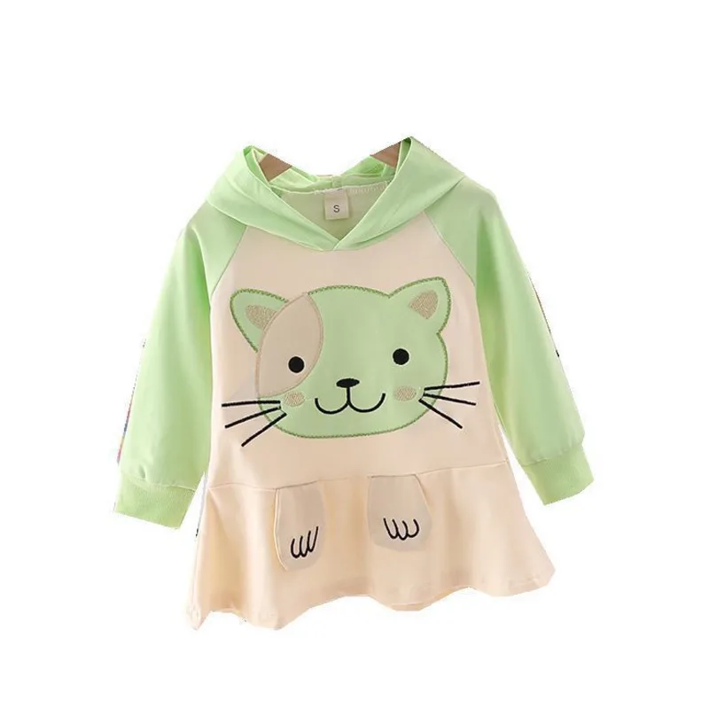 

New Spring Autumn Children Fashion Clothes Baby Girls Cartoon Hoodies Kids Infant Cotton Lovely Costume Toddler Casual Clothing