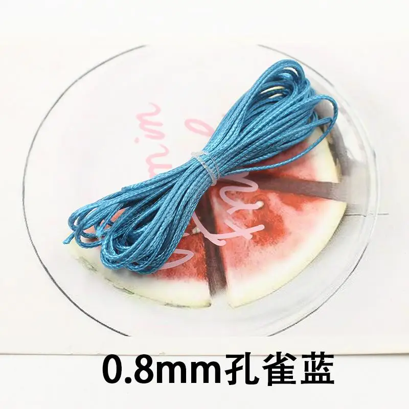 DIY аксессуары из бисера веревка материал 0,8 мм воск/Воск Веревка/линия воск/Воск линия/не выцветает - Цвет: Peacock