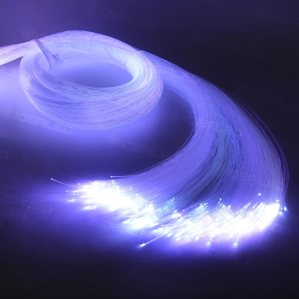 Description Picture 4 of item0.75mm PMMA End Glow Car Fiber Optic Light 2m-10m Plastic Cable LED Light Engine Machine DIY Starry Sky Effect Decorative Home