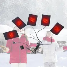 USB 1-for-5 электрическое Отопление одежды из углеродного волокна с подогревом одежды коврик с тремя скоростями контроля температуры костюм для зимы