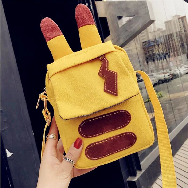 

Cute Yellow Shoulder Bag Monster Handbag Cosplay Cartoon Anime Messenger Bag For Kids Children Adult New Arrival