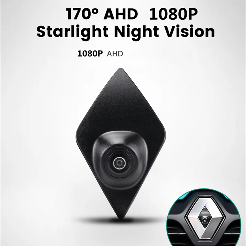 

AHD 170 ° функция ночного видения для Renault Captur Koleos Modus Clio Logo Mark Fisheye Lens AHD 1080P Camera