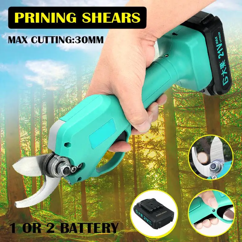 

Electric Pruning Shears Electric Pruner Steel Garden Tool Cordless Branch Cutter Grafting Tool Garden Electric Branch Scissors