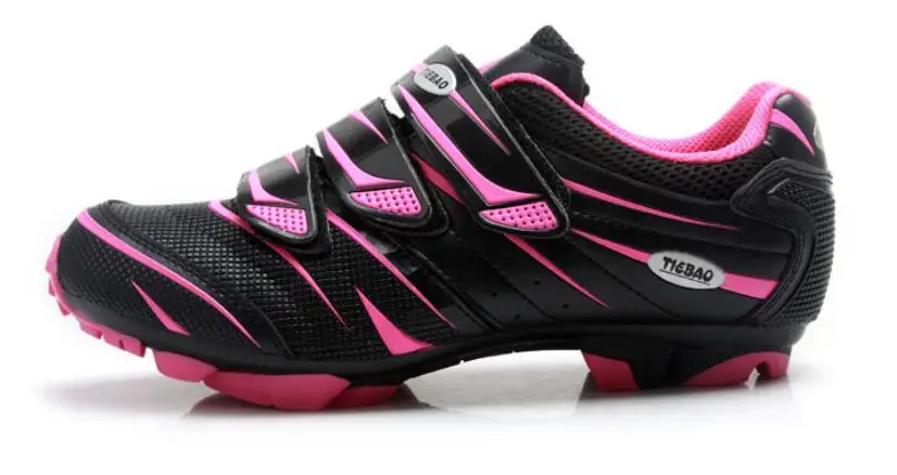 Tiebao women cycling shoes sapatilha ciclismo mtb SPD pedals Sneaker breathable self-locking riding bicycle Female mtb shoes