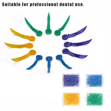 400 шт./кор. одноразовые стоматологические с отверстием для всех 4 размера аспид зуб Пластик дуги вогнутой конструкции стоматологический инструмент