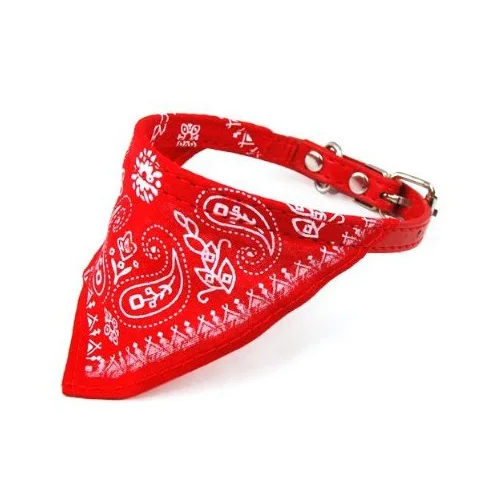 red bandana dog collar