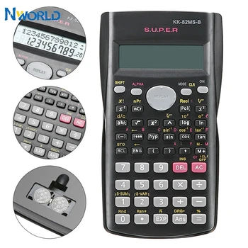 

Nworld Scientific Calculator Handheld 2-Line Display Digital LCD Engineering Calculators Graphic Calculator Multi-function