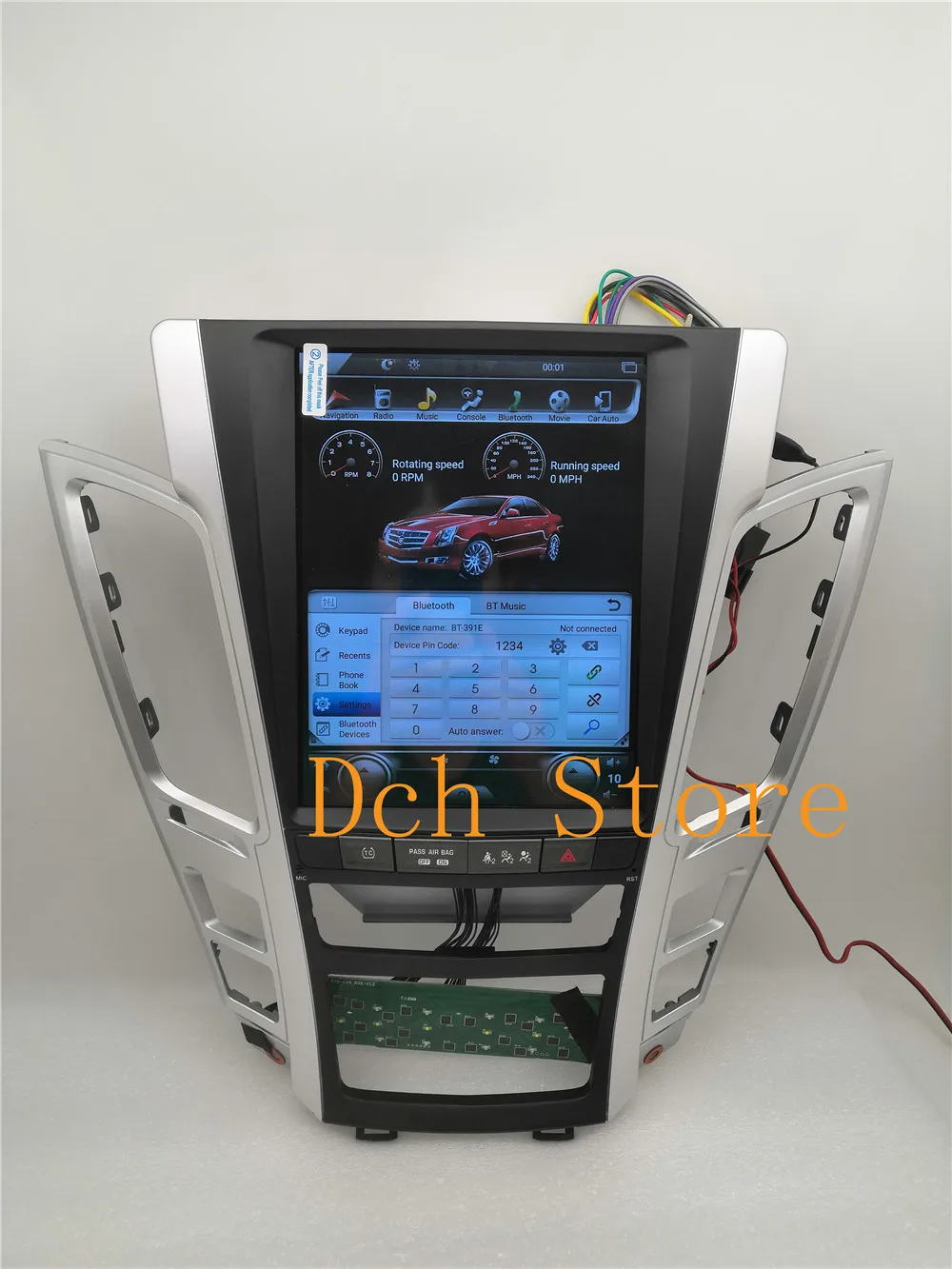 10.4'' Vertical Screen Tesla Style Android 8.1 Car DVD player GPS for Cadillac Old CTS 2007 2008 2009 2010 2011 2012 RADIO PX6