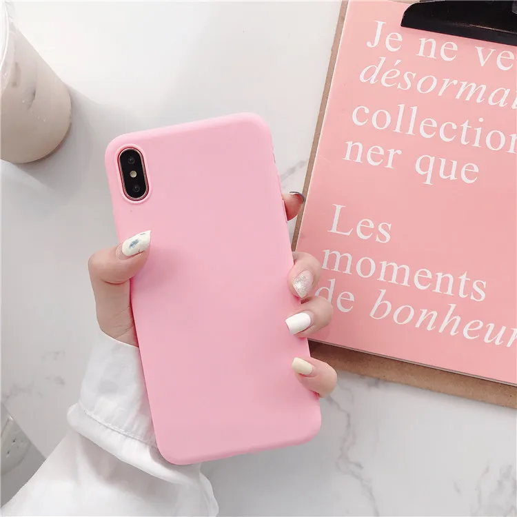 Конфетный чехол для huawei P30 Lite P30Lite P20 Pro P10 Plus P 30 Honor 20 mate 10 чехол Ультратонкий ТПУ Мягкий силиконовый чехол - Цвет: Розовый