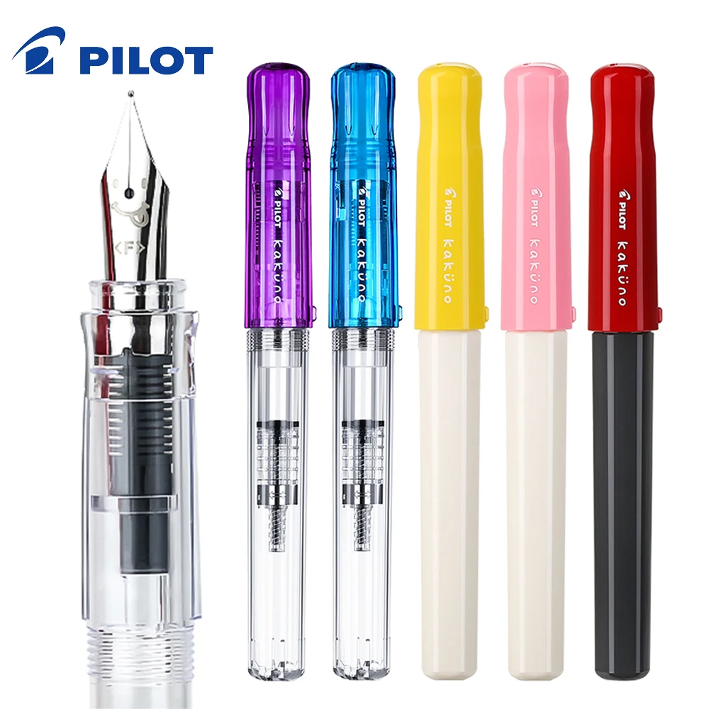 Japan PILOT KAKUNO Students Pen Calligraphy Writing Special Gift EF/F/M Tip Exchangeable Ink Sac FKA-1SR