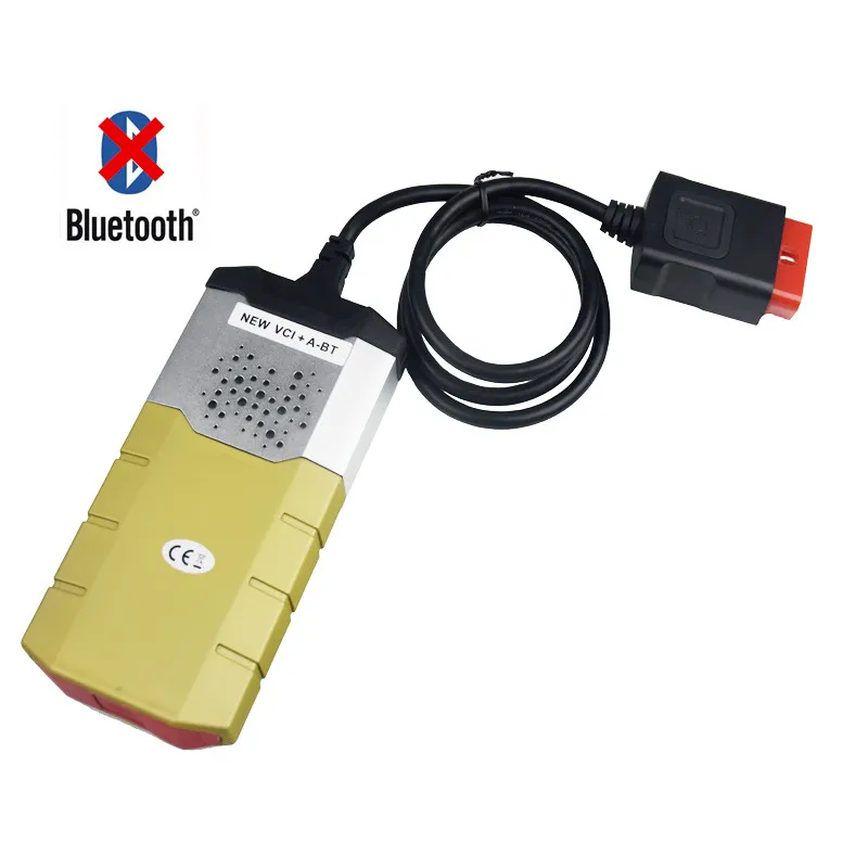 Золотой VD TCS CDP PRO Plus Bluetooth,0 Keygen OBD OBD2 для автомобилей грузовиков для delphis vd ds150e cdp vci инструмент для диагностики - Цвет: gold Scanner No BT