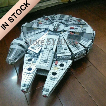 

In Stock 05007 The Millennium Force Awakens 1381pcs Star Movie Wars Model Building Blocks 75105 Toys