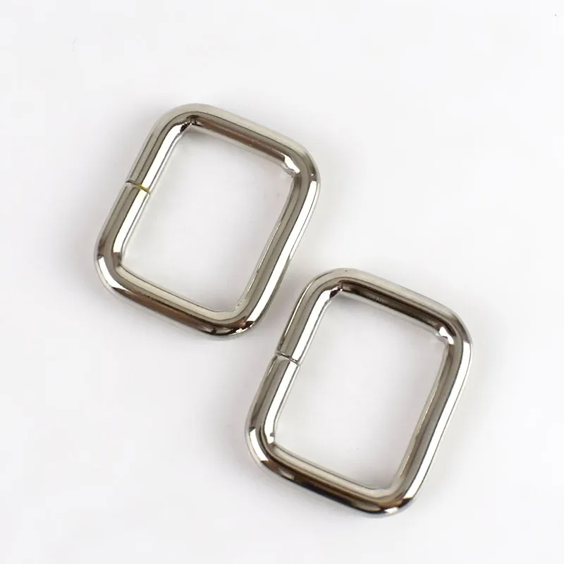 silver 10/30 шт, 25 мм, прямоугольные металлические пряжки ремня пряжка с лентой сумка с замком зажимы для подтяжек регулятор DIY аксессуары F4-5 - Цвет: silver