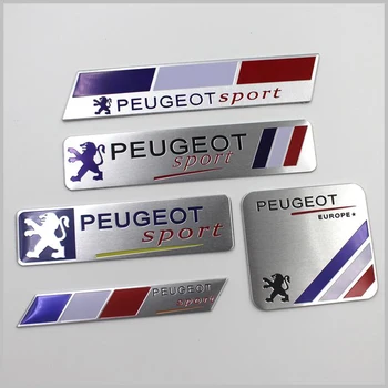 

1Pcs Car Styling 3D Metal Sticker Car Fender Sport Logo Badge For Peugeot 206 307 308 207 407 3008 208 508 2008 3008 4008 5008