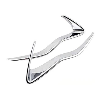 

for Subaru XV Crosstrek 2012 2013 2014 2015 Front Headlight Head Light Lamp Eyelid Chrome Trim Cover Strip Frame Car Styling