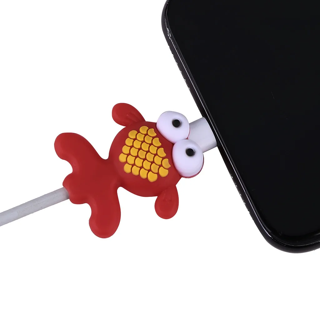Мультяшный телефонный кабель USB провод шнур зарядка протектор органайзер для iphone 7 8 plus xs max 5se 5S 6s huawei аксессуары