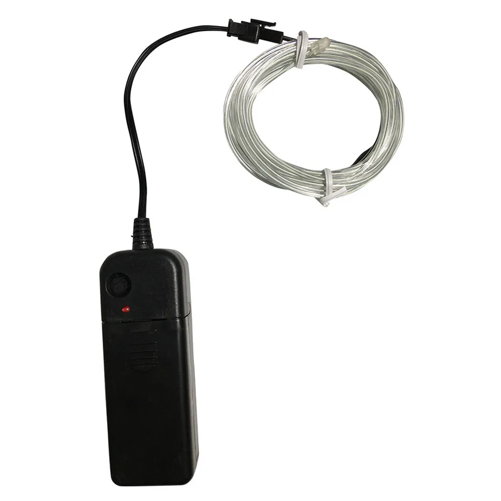 Гибкий светодиодный светильник EL Wire String Strip Rope светящийся Декор неоновая лампа USB контроллер 5 м гибкий светодиодный светильник EL Wire String Strip