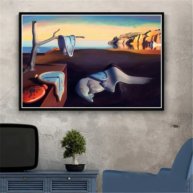 Salvador Dali Surrealism Wall Art Picture Canvas Painting Retro Quadro Posters and Print for Living Room Home Decoration Cuadros 4