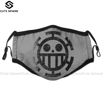 

Trafalgar Law Mouth Face Mask Law Dirty Style Facial Mask Kawai Funny with 2 Filters for Adult