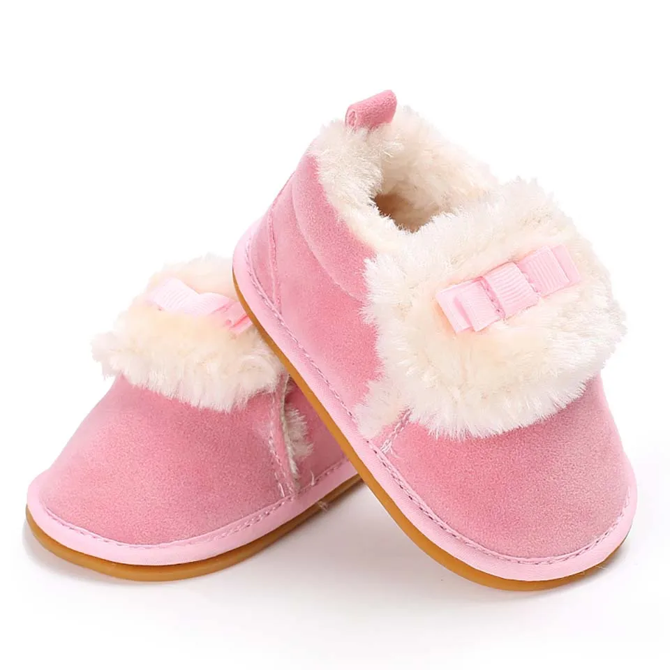 Hot Baby Girls Sneaker Winter Kids Sweet First Walker Newborn Boots Toddler Warm Footwear Infant Crib Shoes Bebe Prewalkers