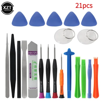 21 in 1 Mobile Phone Repair Tools Kit Spudger Pry Opening Tool Screwdriver Set for iPhone X 8 7 6S 6 Plus Tablets Hand Tools Set 1