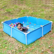 1.2X1.2X0.3m Swimming Pool Outdoor Enclosure Children Collapsible Swimming Pool Piscinas Infantil Sports Entertainment AB50YC
