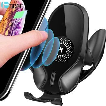 

DCAE Air Vent 15W Wireless Car Charger Gravity Mount for Samsung S10 S9 Note 10 Fast Charging Holder for iPhone 11 Pro XS XR X 8