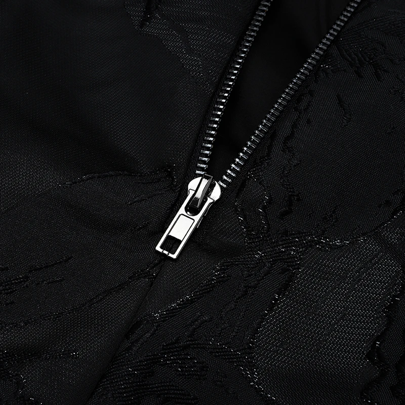 INDRESSME, новинка, женские вечерние платья, сексуальные, без бретелек, без рукавов, с оборками, на молнии, с разрезом, с цветочным узором, черное, облегающее, миди платье