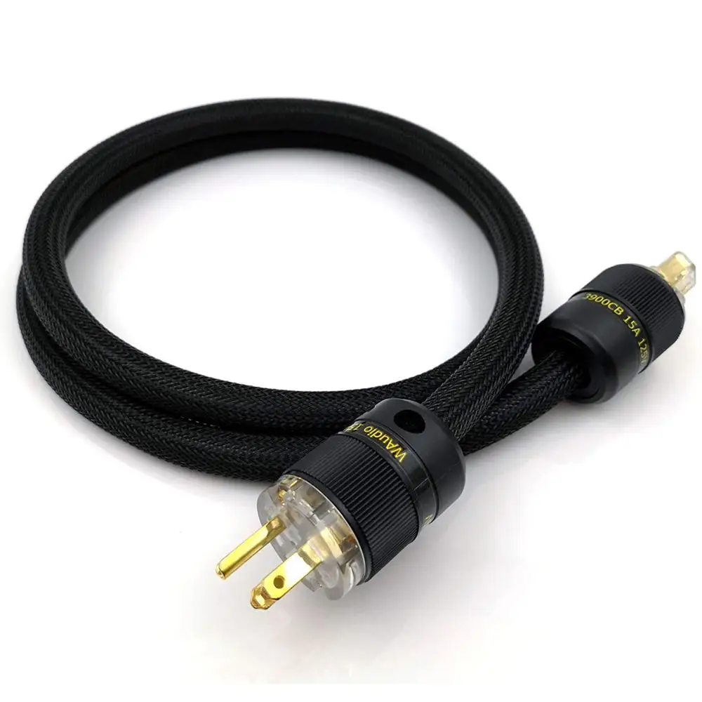 Аудиокабель WAudio 10AWG Hi Fi аудиокабель питания шнур с вилкой США|audio power cord|audio cordaudio