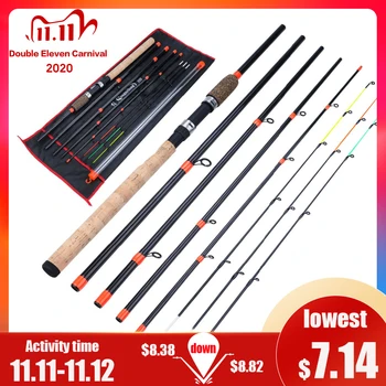 CRAZY DEAL ❤️ Sougayilang 3m Feeder Rod L M H Power Fishing Rod Ultralight Weight 6 Section Carbon Spinning Travel Rod Fishing Tackle De Pesca - discount item 62% OFF Sports & Entertainment