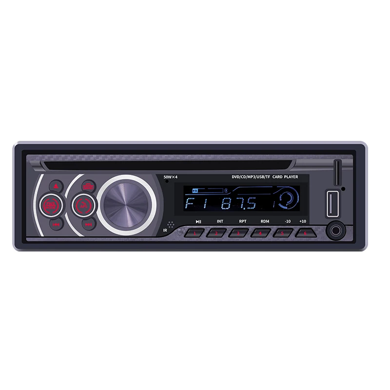 Автомобильный CD VCD dvd-плеер стерео MP3 MP4 плеер с Bluetooth AUX USB FM радио в тире Авторадио Поддержка внешнего воспроизведения видео