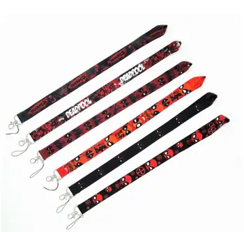 

Hot New Deadpool Lanyard for Keys Mobile Phone Neck Straps Cartoon Keychains Lovely