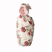 Детское Пеленальное Одеяло для новорожденных; хлопковое Пеленальное Одеяло с именами; индивидуальное винтажное цветочное детское постельное белье; Подарочное одеяло для кроватки