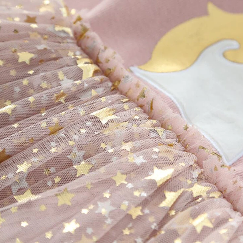 Girls Dress Princess Costume Kids Clothes Baby Girl Cute Unicorn Dresses Summer Knitted