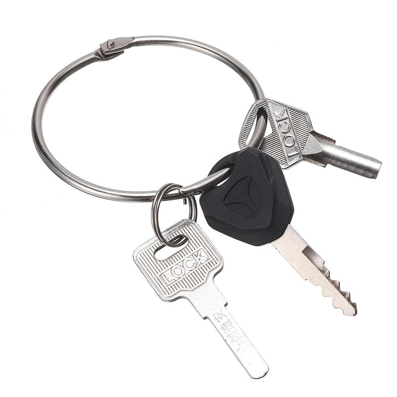 Extra Large Hinged Keyring Keyfob Split Ring Key Ring Jailers Fob 76mm Diameter