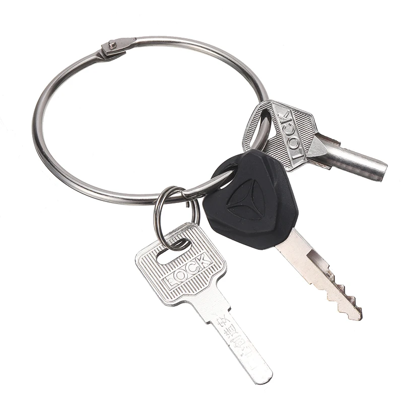 1pcs Keyring Keychain Extra Large Hinged Keyring Split Ring Key