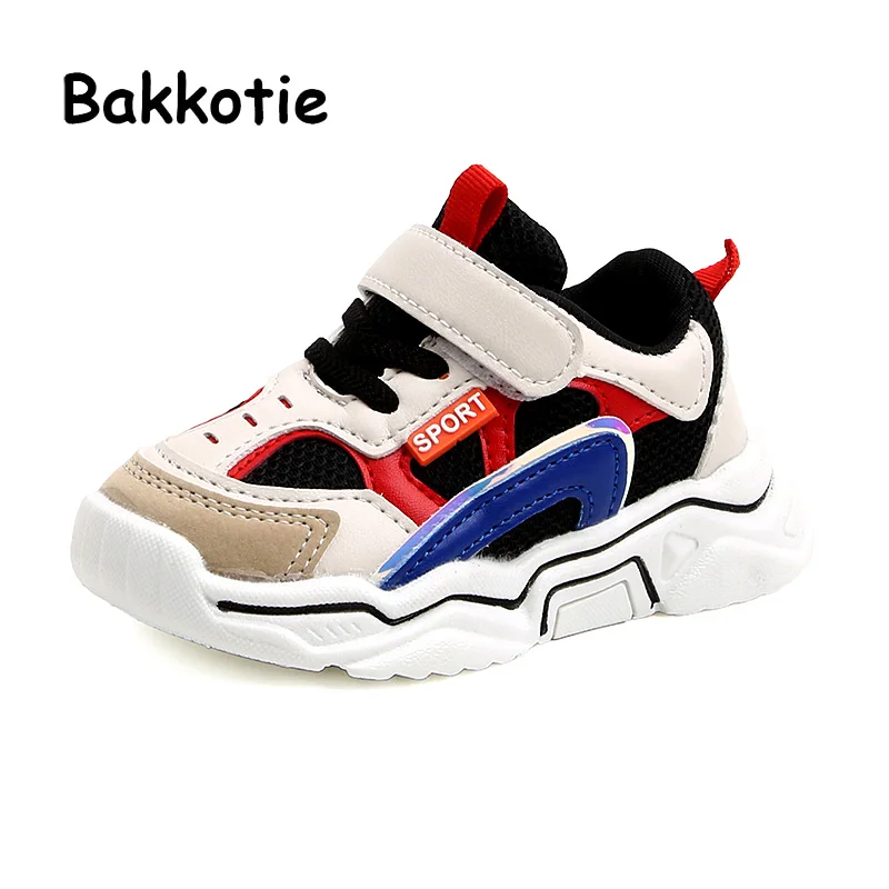 Bakkotie 2019 осеннее маленькое для девочек Новинка розовый спортивная обувь детская