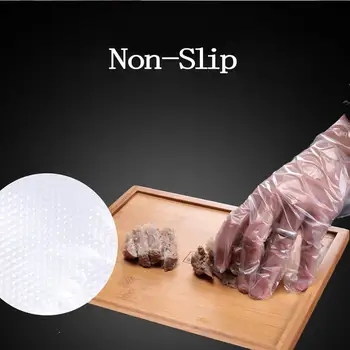

200 Pcs Clear Plastic Disposable Gloves For Industrial Medica L Restaurant Cleaning Hand Protective Gloves Household Cleaning 3