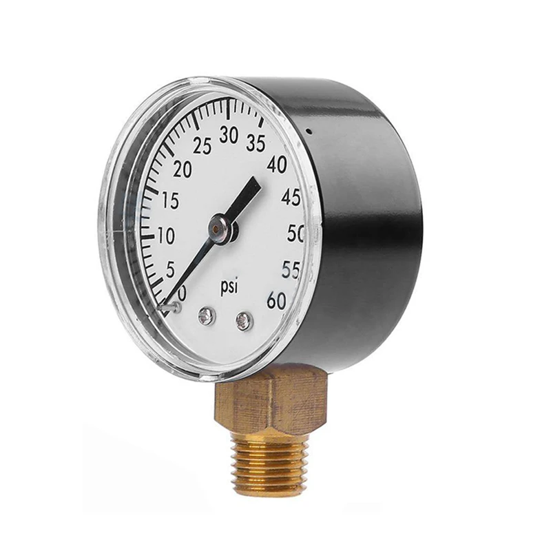 Ts-50-4 манометр 0-4Bar 0-60Psi практичный бассейн спа фильтр манометр для воды Боковое крепление 1/4 дюймов Трубная резьба